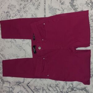 Nine West Gramercy Skinny Stretch Jeans Berry Pink Sz 6